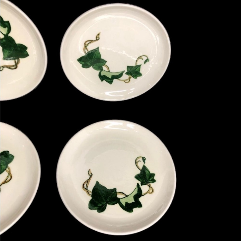4 Vintage Metlox Poppytrail California Ivy Bread & Butter Plates in EUC - Picture 3 of 8